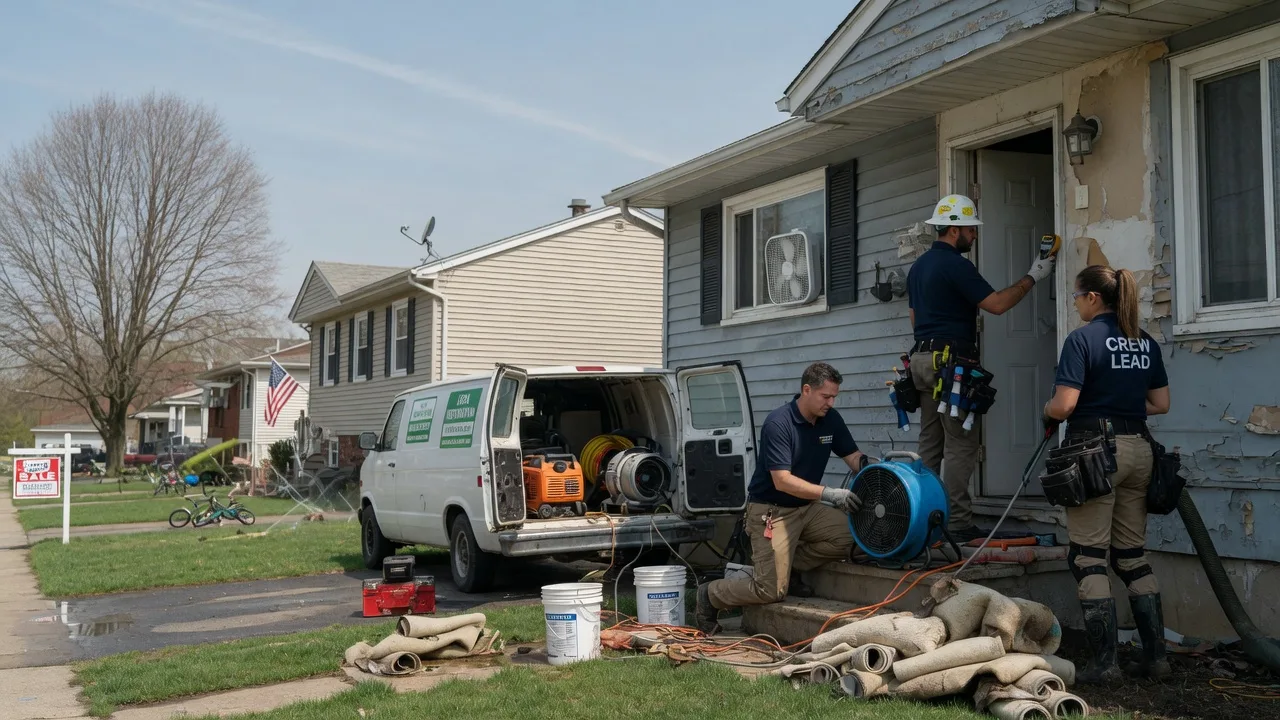 Flood Cleanup in Cambria, IL near me