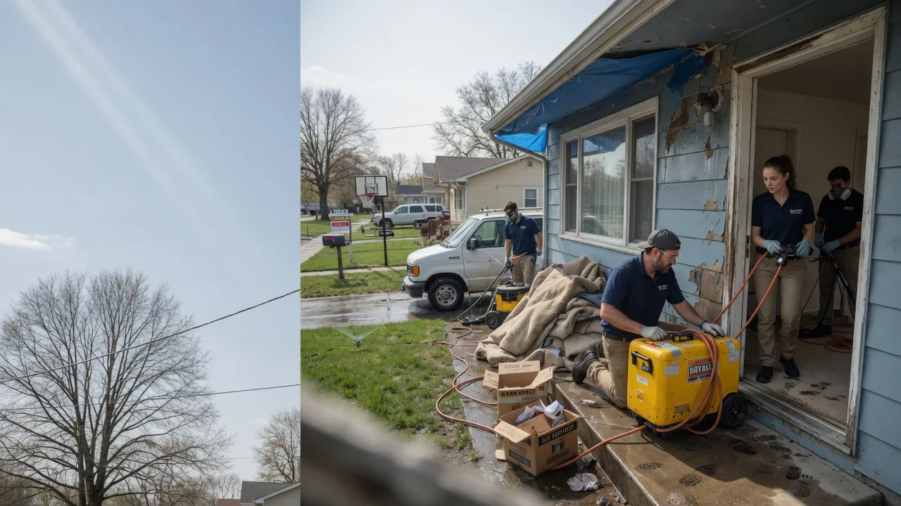 Basement Flood Cleanup in Cambria, IL near me
